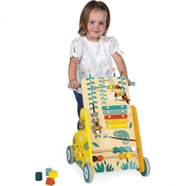 Chariot de marche bébé multi activités Tropik - Janod