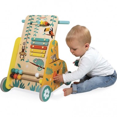 Chariot de marche bébé multi activités Tropik - Janod