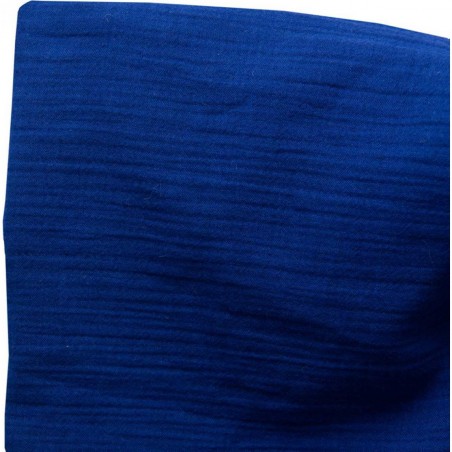Moulin Roty - drap housse bleu 70 x 140 cm lange de coton - Pomme des Bois
