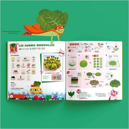 Livre de recettes pour enfants - Les super légumes - Chefclub Kids