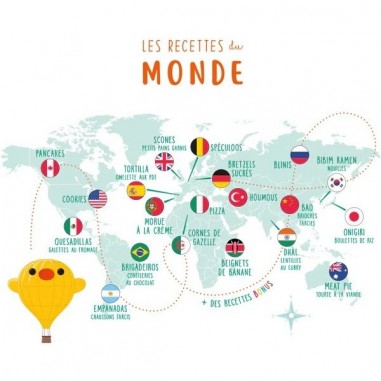 Livre de cuisine enfants Les Recettes du Monde - Chefclub Kids