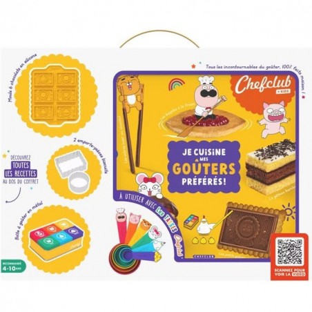 Coffret de recettes pour enfants Je cuisine mes goûters préférés - Chefclub Kids