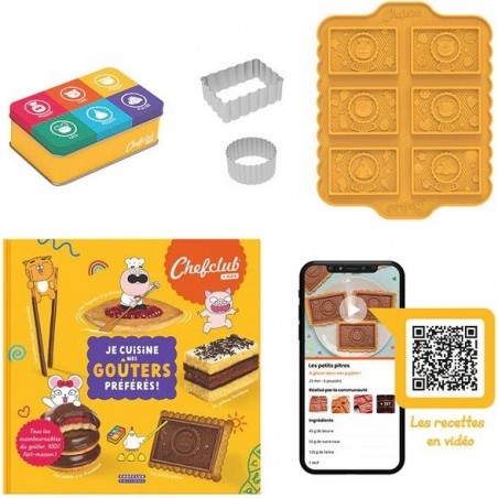 Coffret de recettes pour enfants Je cuisine mes goûters préférés - Chefclub Kids