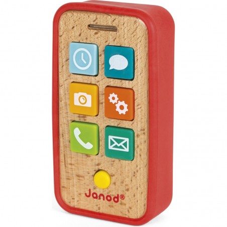 Téléphone portable en bois sonore - Janod