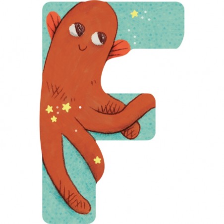 Lettre F en bois - Moulin Roty