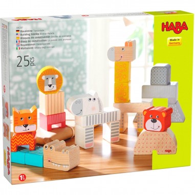 Blocs de construction : la parade des animaux - Haba