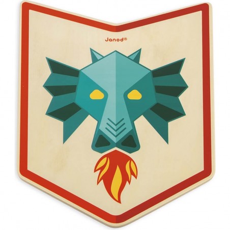 Déguisement chevalier enfant - Epée et bouclier chevalier - Janod