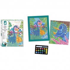 Peinture au numéro dinosaures - Les Ateliers du calme - Janod 2