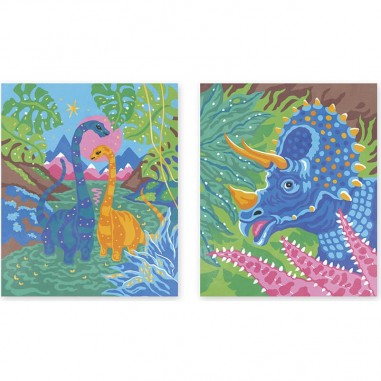 Peinture au numéro dinosaures - Les Ateliers du calme - Janod