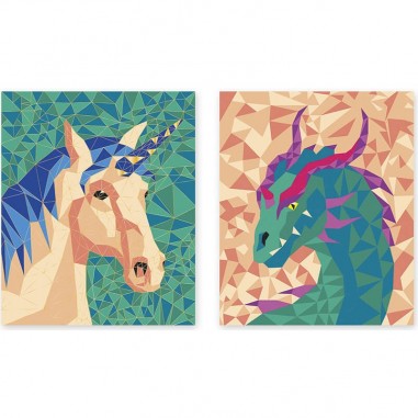 Peinture au numéro créatures fantastiques Les Ateliers du calme - Janod