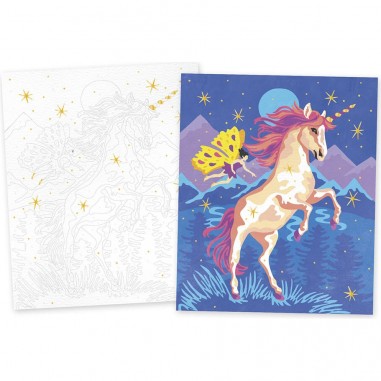 Peinture au numéro licornes - Activité créative - Janod