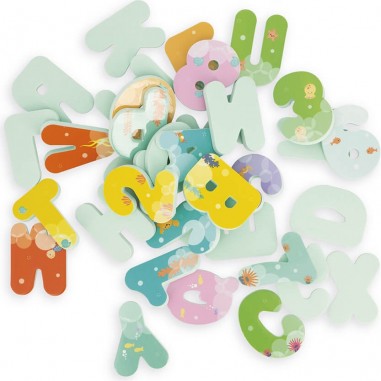 Jouet enfant 2 ans - Jouet bain chiffres et lettres - Janod