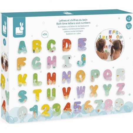 Jouet enfant 2 ans - Jouet bain chiffres et lettres - Janod