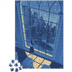 Puzzle 500 Pièces : La Nuit Bleue - Janod