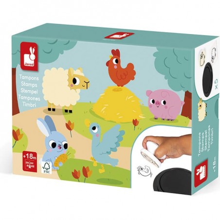 Tampons enfant 18 mois - Loisirs créatif enfant - Janod