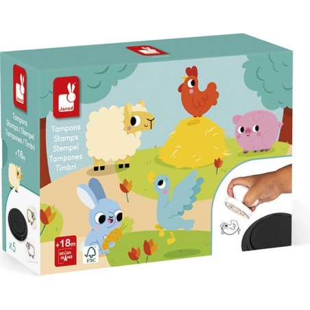 Tampons enfant 18 mois - Loisirs créatif enfant - Janod