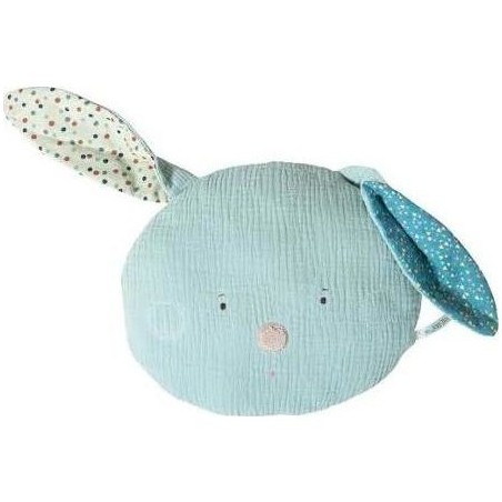 Coussin tête lapin bleu Les Jolis trop beaux