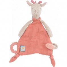 Doudou Attache Tétine Girafe "Sous Mon Baobab" - Moulin Roty