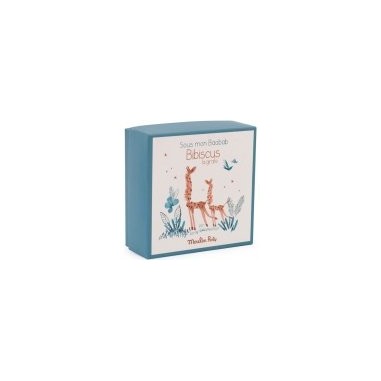 Doudou attache tétine Girafe "Sous Mon Baobab" - Moulin Roty