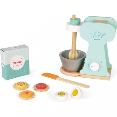 Robot cuisine enfant - Set du petit pâtissier bois pour enfant - Janod