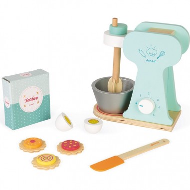 Robot cuisine enfant - Set du petit pâtissier bois pour enfant - Janod