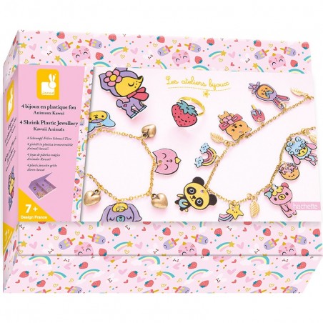 Kit Créatif - Bijoux Plastique Fou Animaux Kawaï - Janod
