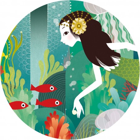 Puzzle silhouette 54 pièces : paradis aquatique - Djeco