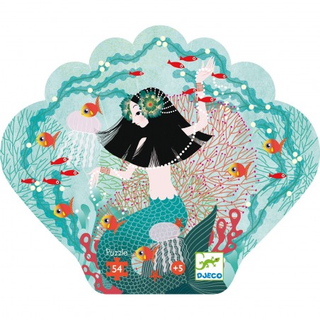 Puzzle silhouette 54 pièces : paradis aquatique - Djeco