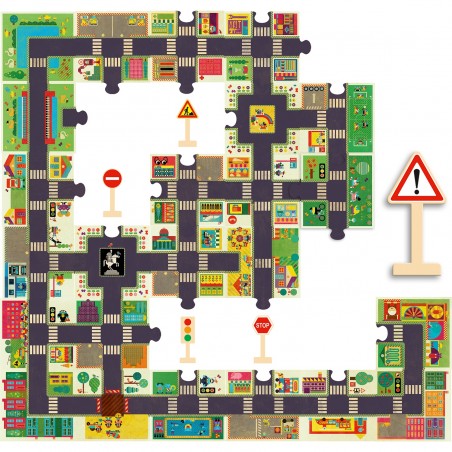 Puzzle Géant - La Ville - Djeco