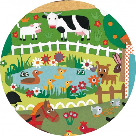 Puzzle 35 pièces - puzzle observation : la ferme - Djeco