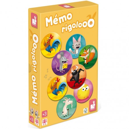 Mémo Rigolooo : Jeux de mémoire et d'associations - Janod