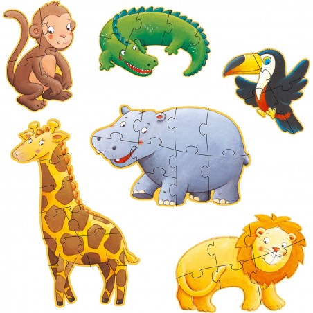 Puzzle geant Ouistiti et ses amis - Jeux classiques - Jeux de société - Djeco
