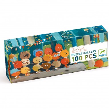 Puzzle Gallery - Forest friends - 100 pcs - Djeco