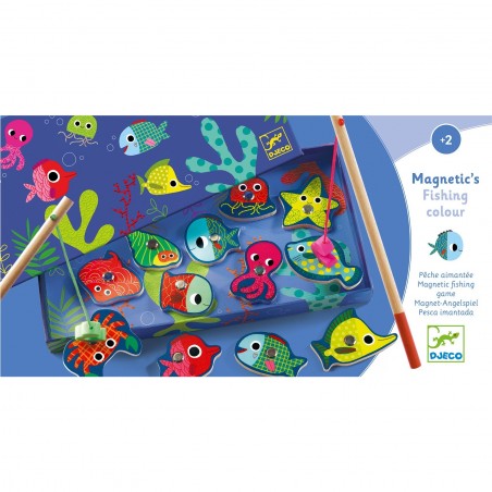 Jeu de Pêche Aimantée - Fishing Colour - Jeu de société - Djeco
