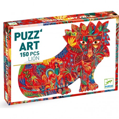 Puzz'art - Lion - 150 Pièces - Jeux de société Enfants - Djeco