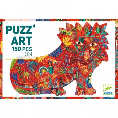 Puzz'art - Lion - 150 Pièces - Jeux de société Enfants - Djeco