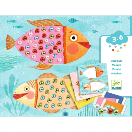 Mosaïque de Perles en Pâte à Modeler Kit Créatif - Djeco