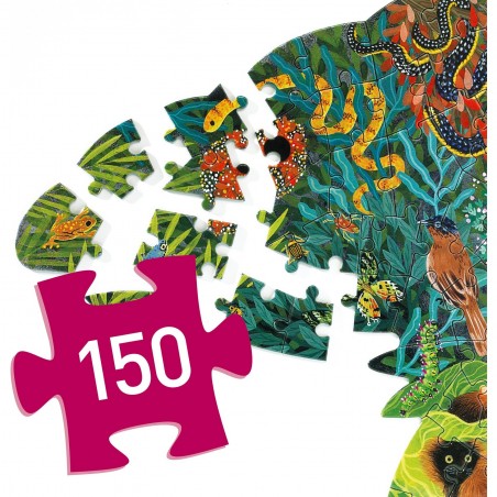 Puzz'art - Chameleon - 150 pièces - Jeux Enfants - Djeco