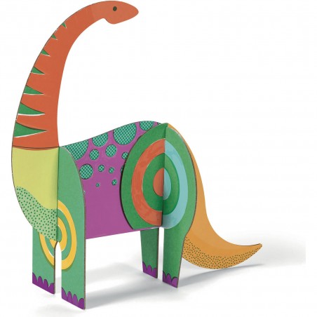Coloriage Assemblage Dinosaures dès 5 ans - Djeco