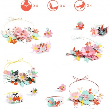 4 parures de bijoux à créer Gaité colorée - Do it Yourself - Djeco