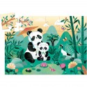 Puzzle silhouette - Léo le Panda - 24 pcs - Djeco