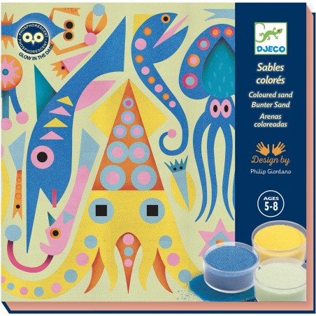 Sables colorés Sea lights - Activité créative enfant - Djeco