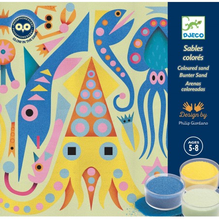 Sables colorés Sea lights - Activité créative enfant - Djeco