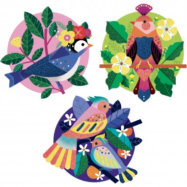 Tableau paillettes et strass Paradisio - Activité créative - Djeco