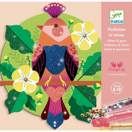 Tableau paillettes et strass Paradisio - Activité créative - Djeco