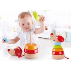 Chien à empiler en bois - Puppy Arc en ciel - Hape Toys Toys 2