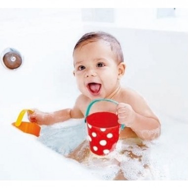 Ensemble de seaux colorés - jouets de bain - Hape Toys