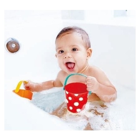 Ensemble de seaux colorés - jouets de bain - Hape Toys