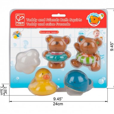 Jouets De Bain Teddy And Friends - Aspergeurs - Hape