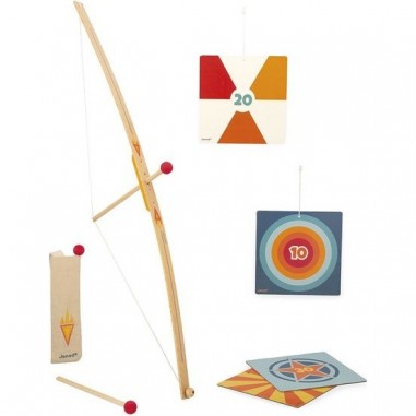 Set de tir à l'arc en bois pour enfant - Janod